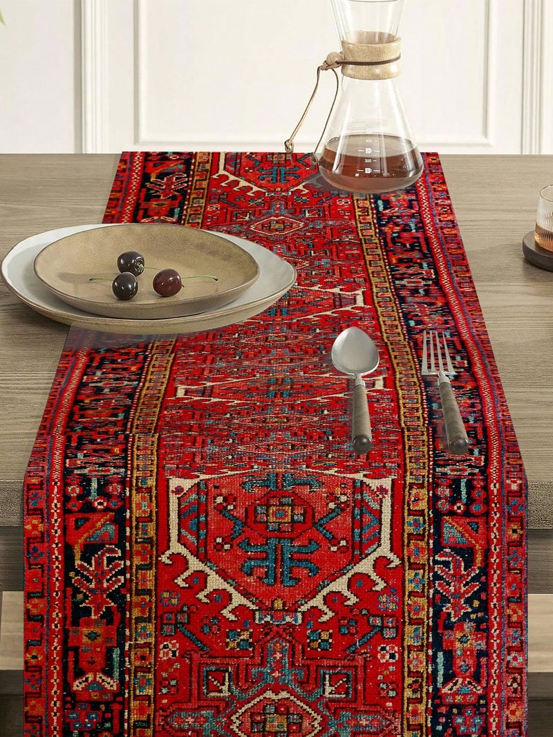 Ramadan Decoration Traditional Pattern Table Runner 90×33 cm – Ramadan Decoration for Homes & Parties - Image 3